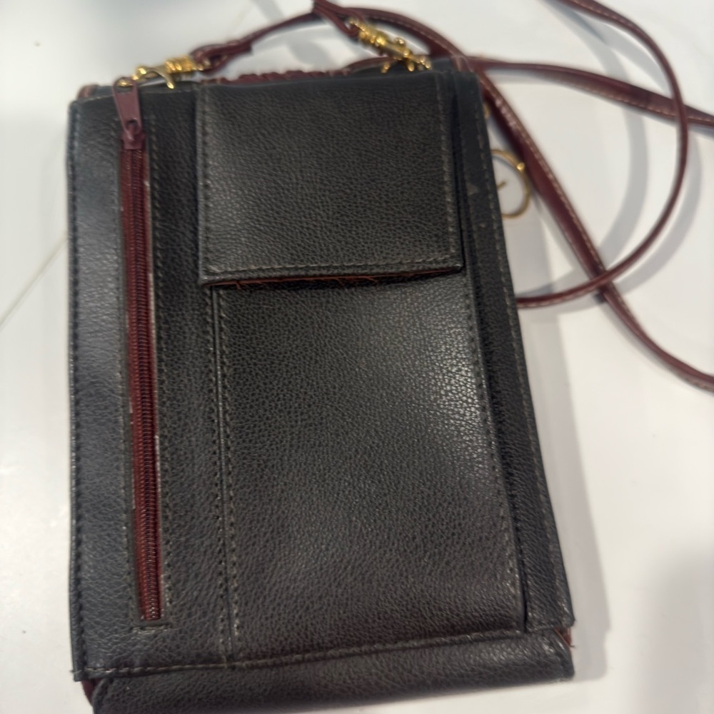 Vintage Carryland  leather cross body purse - Picture 2 of 5